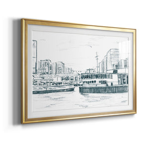 Ferryboats III - Modern Framed Art Print
