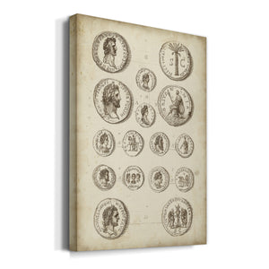 Antique Roman Coins IV Premium Gallery Wrapped Canvas - Ready to Hang