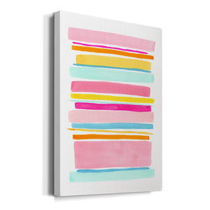 Summer Stripes I Premium Gallery Wrapped Canvas - Ready to Hang