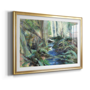 Rambling Blues - Modern Framed Art Print