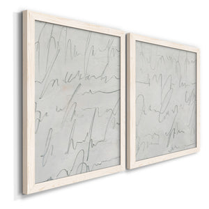 Scrabble I - Barnwood Framed Canvas Set