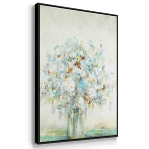 Textured Bouquet - Framed Premium Gallery Wrapped Canvas L Frame - Ready to Hang