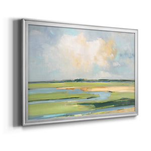 Pastel Horizon II - Modern Framed Canvas Print