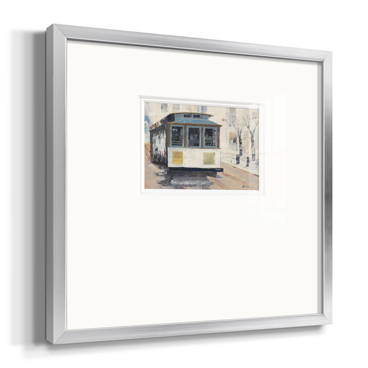 Cable Town Premium Framed Print Double Matboard