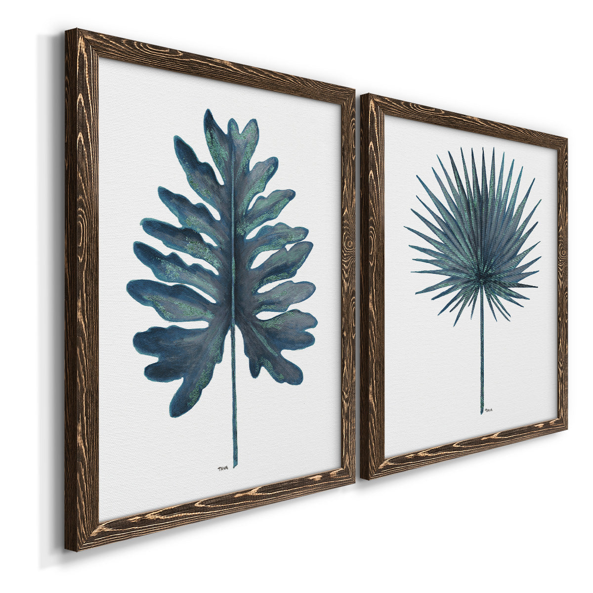 Blue Oasis I - Premium Framed Canvas 2 Piece Set - Ready to Hang