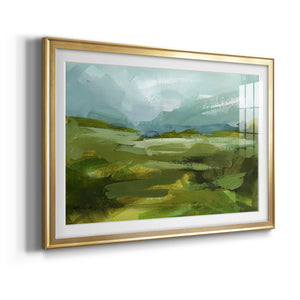 Emerald View II - Modern Framed Art Print
