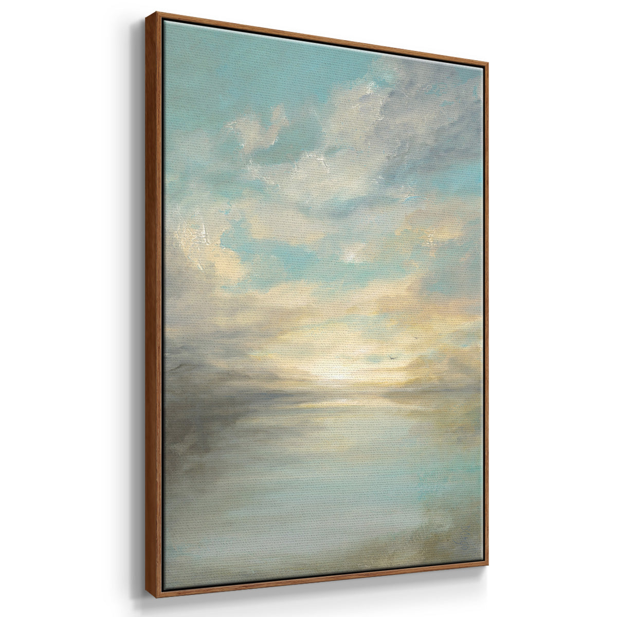 Morning Glory - Framed Premium Gallery Wrapped Canvas L Frame - Ready to Hang