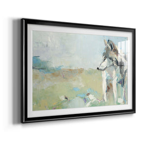 Lone Wolf - Modern Framed Art Print