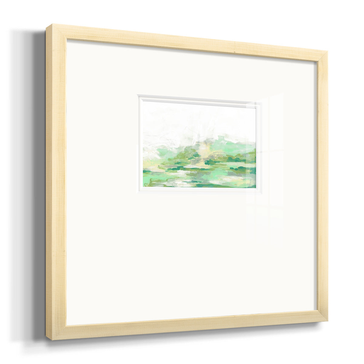 Green Mist Vista II Premium Framed Print Double Matboard