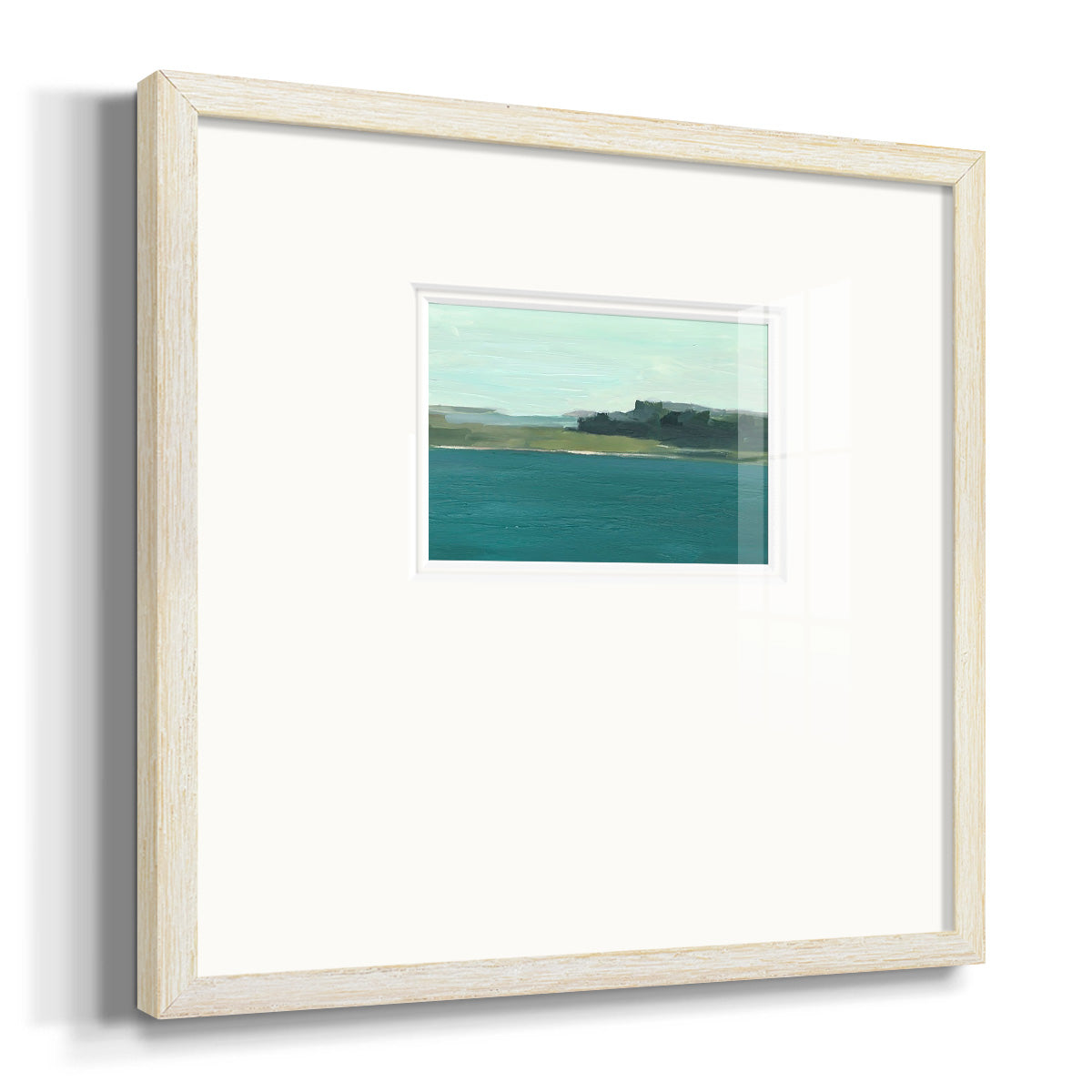 Calming Lake View II Premium Framed Print Double Matboard