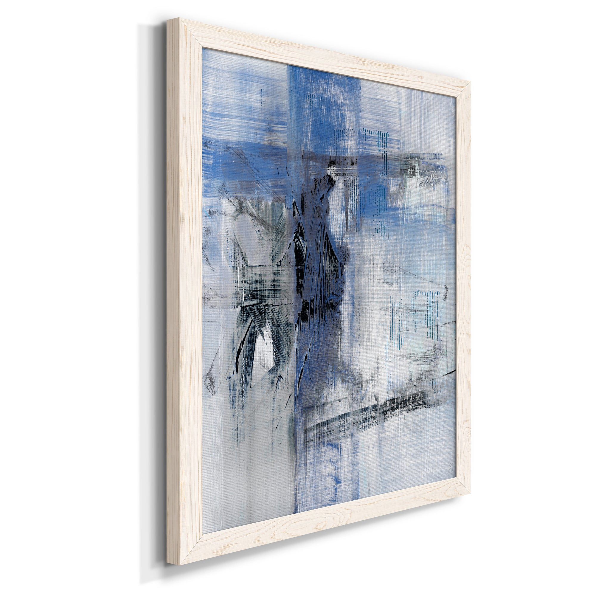 Reflections in Indigo - Premium Canvas Framed in Barnwood - Ready to Hang