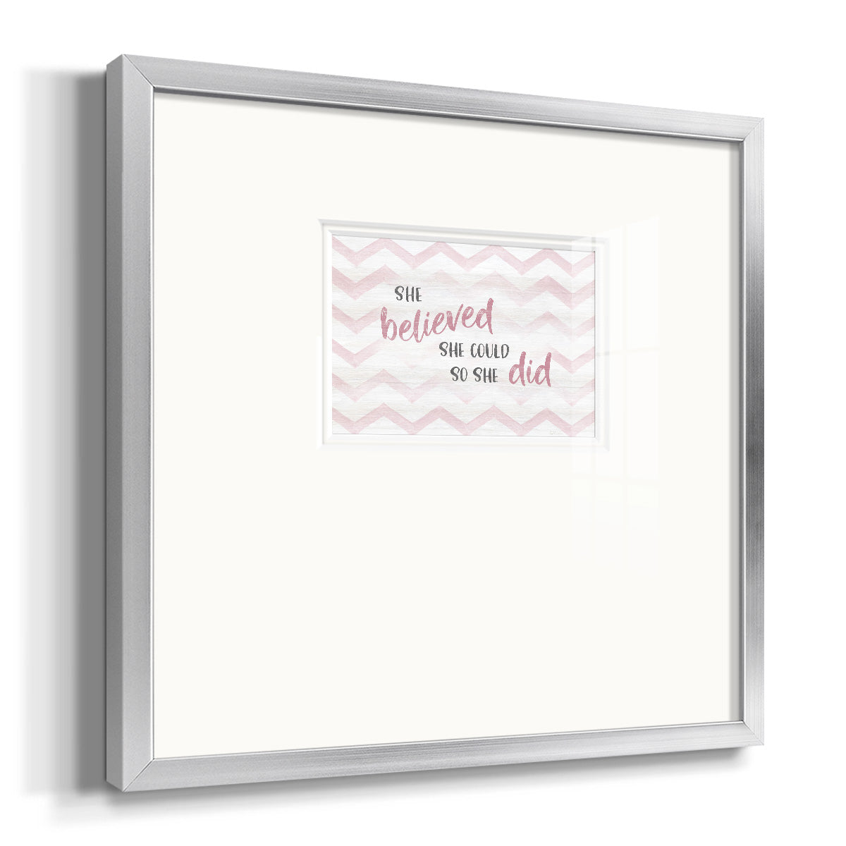 Believed She Could Premium Framed Print Double Matboard