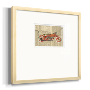 Vintage Red Premium Framed Print Double Matboard