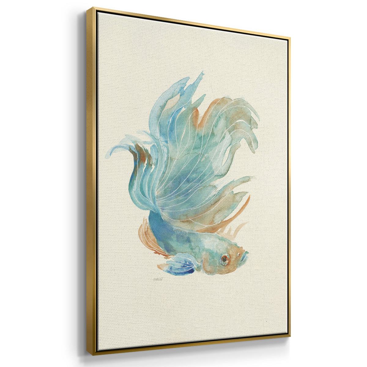 Betta I - Framed Premium Gallery Wrapped Canvas L Frame - Ready to Hang