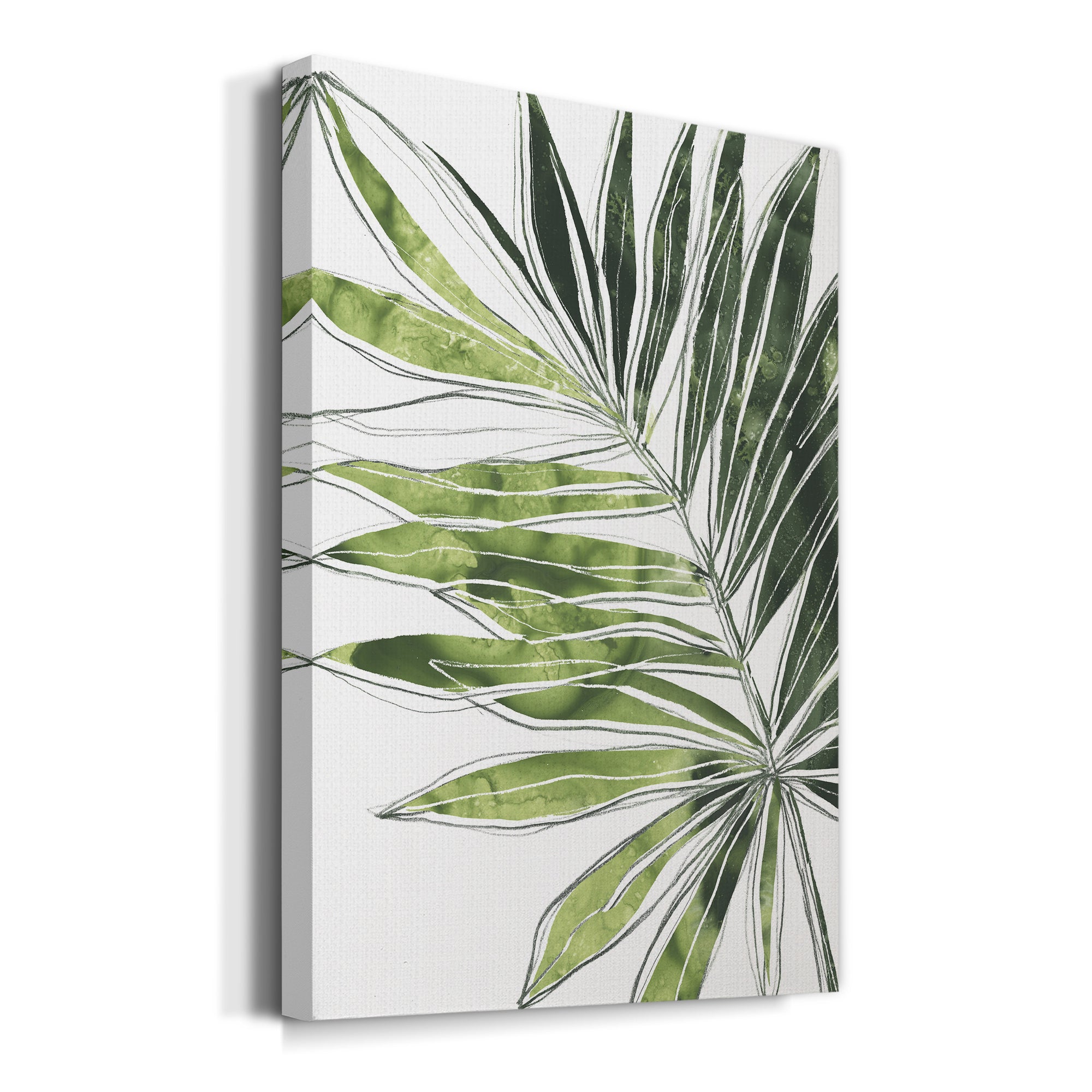 Expressive Palm IV Premium Gallery Wrapped Canvas - Ready to Hang