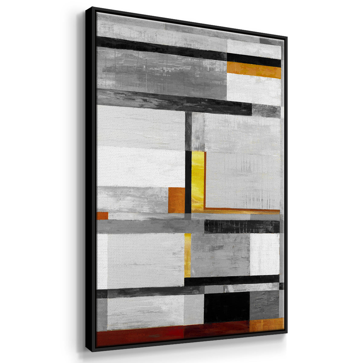 Retro Spectrum V7 - Framed Premium Gallery Wrapped Canvas L Frame - Ready to Hang