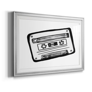 Cassette Sketch - Modern Framed Art Print