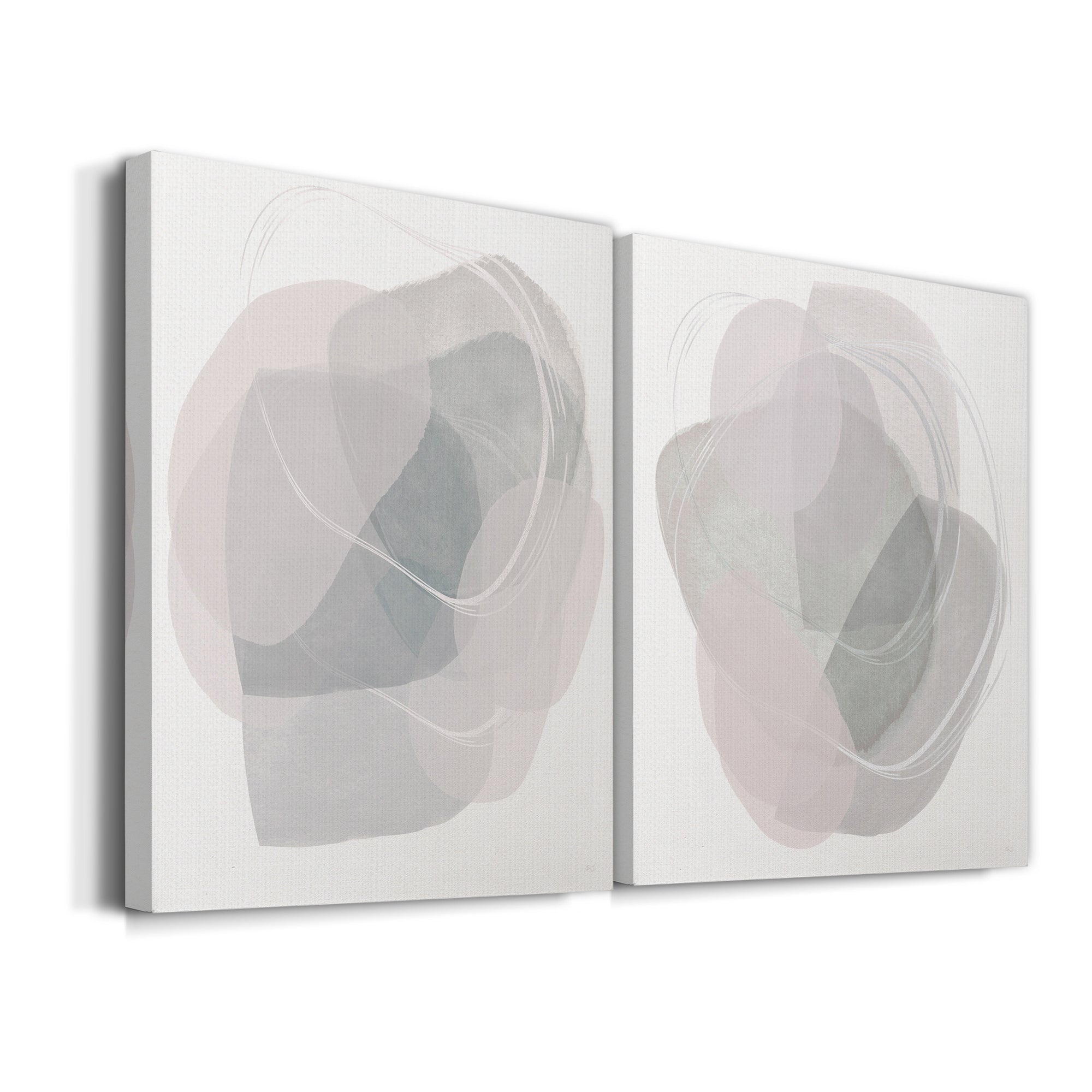 River Jewels I Premium Gallery Wrapped Canvas - Ready to Hang - Set of 2 - 8 x 12 Each