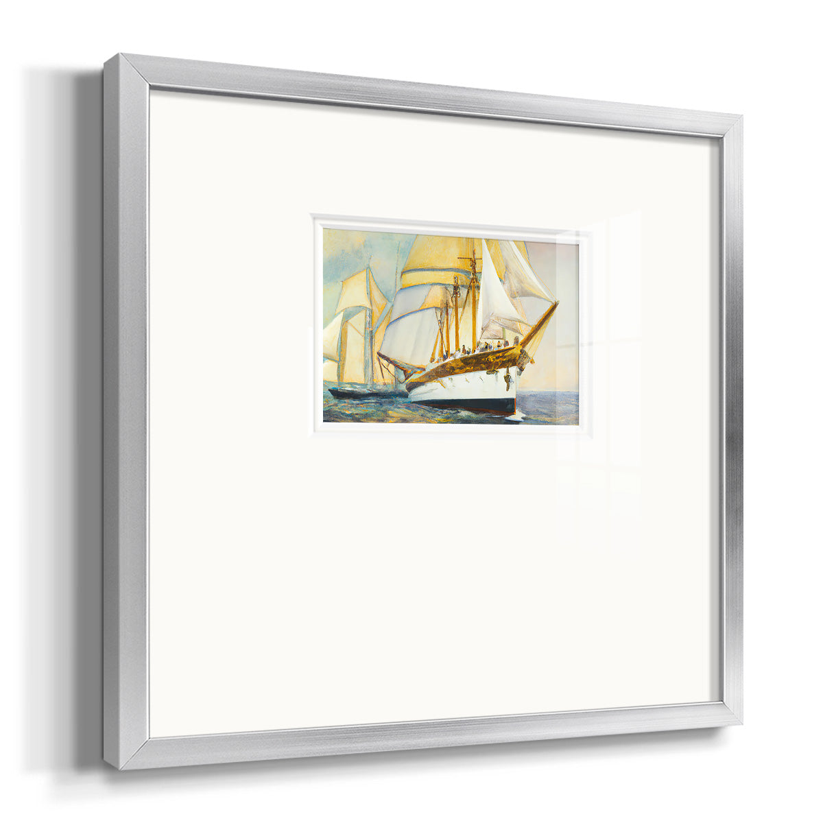 Golden Sailv IV Premium Framed Print Double Matboard