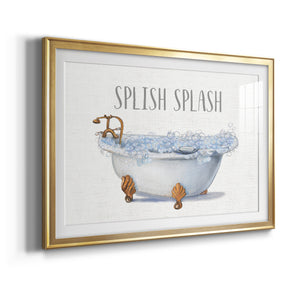 Splish Splash - Modern Framed Art Print