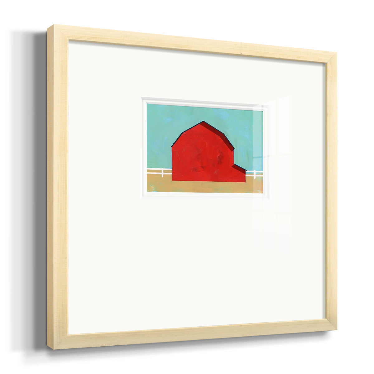 Big Red One I Premium Framed Print Double Matboard