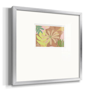 Neutral Blooms II Premium Framed Print Double Matboard