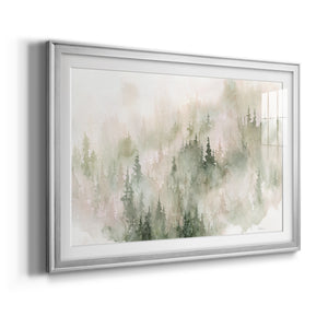 Misty Mountain Sides - Modern Framed Art Print