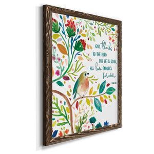 Give Thanks - Premium Canvas Framed in Barnwood - Ready to Hang