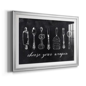 Choose Your Weapon - Modern Framed Art Print