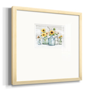 Sunflower Extravaganza Premium Framed Print Double Matboard