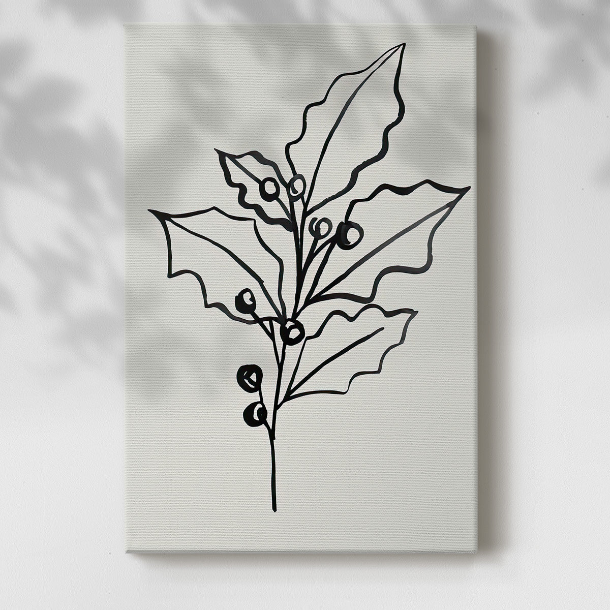 Evergreen Ink II - Gallery Wrapped Canvas