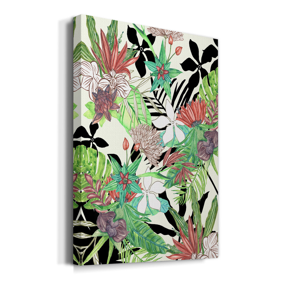 Floral Paradise II Premium Gallery Wrapped Canvas - Ready to Hang