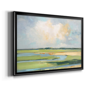 Pastel Horizon II - Modern Framed Canvas Print
