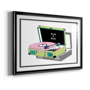 Record Shop II - Modern Framed Art Print