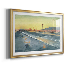 Deserted Highway I - Modern Framed Art Print