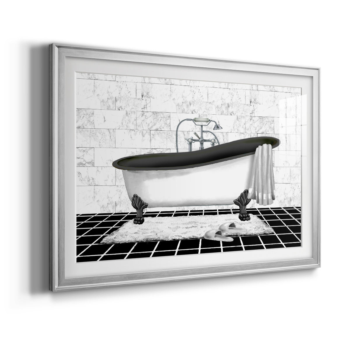 Modern Bath II Premium Framed Print - Ready to Hang