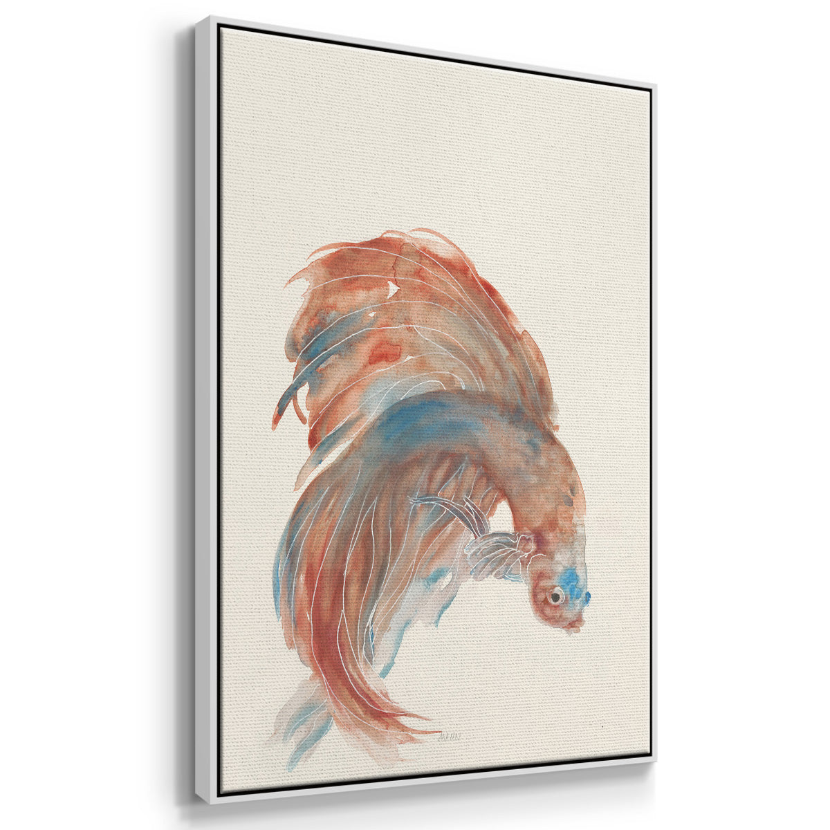 Betta III - Framed Premium Gallery Wrapped Canvas L Frame - Ready to Hang