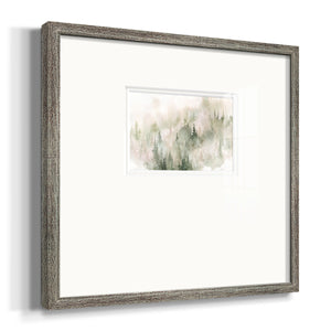 Misty Mountain Sides Premium Framed Print Double Matboard
