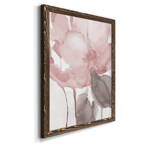 Blush Bloom II - Premium Canvas Framed in Barnwood - Ready to Hang