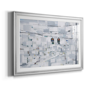 Stop on White - Modern Framed Art Print