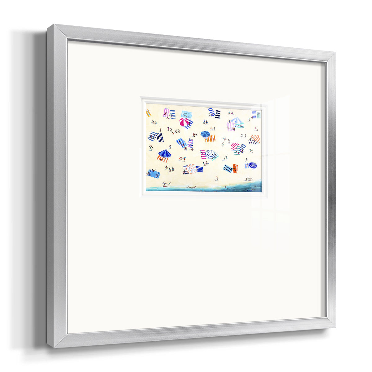 Colorful Beach Premium Framed Print Double Matboard