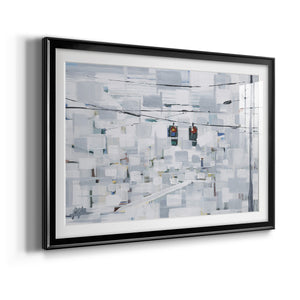 Stop on White - Modern Framed Art Print