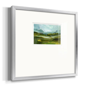 Emerald View III Premium Framed Print Double Matboard