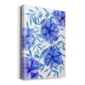 Midnight Flowers I Premium Gallery Wrapped Canvas - Ready to Hang