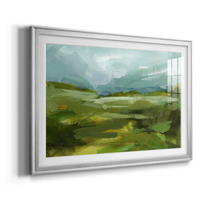 Emerald View II - Modern Framed Art Print