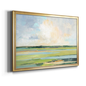 Pastel Horizon I - Modern Framed Canvas Print