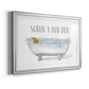 Scrub A Dub - Modern Framed Art Print