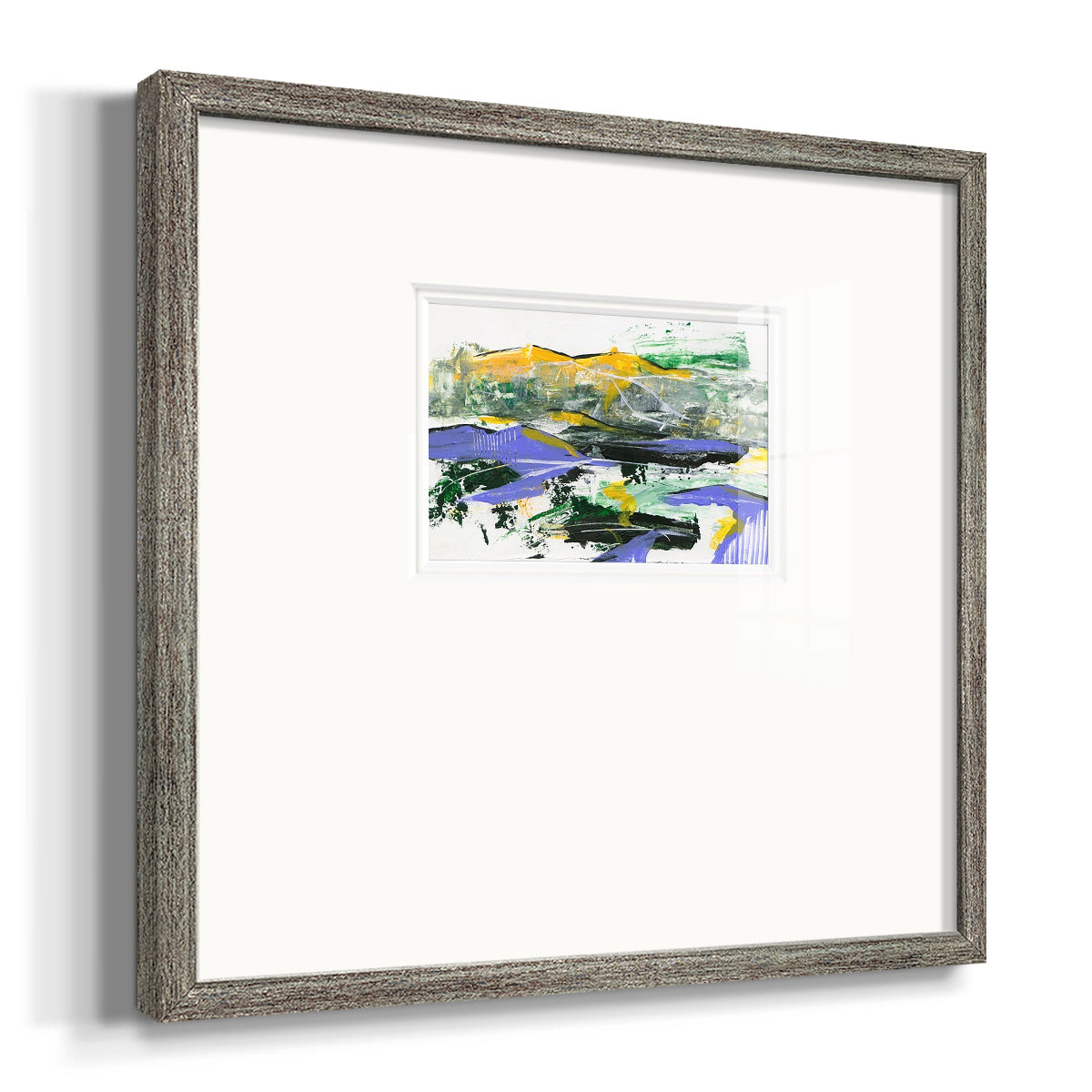 Silent Mountain III Premium Framed Print Double Matboard