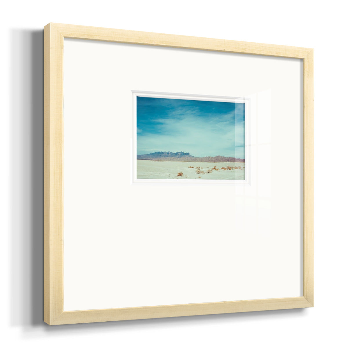 Salt Flat Walk II Premium Framed Print Double Matboard