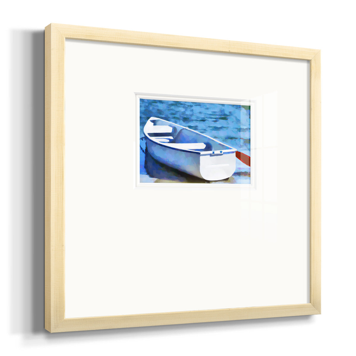 Colorful Rowboat II Premium Framed Print Double Matboard
